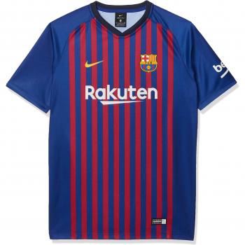 Nike FC Barcelona Home Camiseta, Infantil, Deep Royal Blue/University Gold, Medium