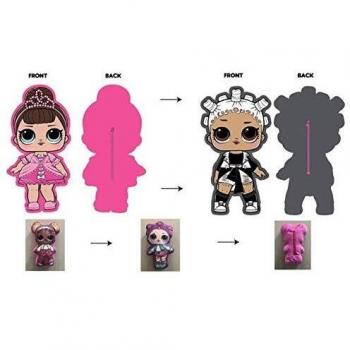 LOL SURPRISE Cojin 3D Reversible Referencia Textiles del hogar Unisex Adulto, Multicolor