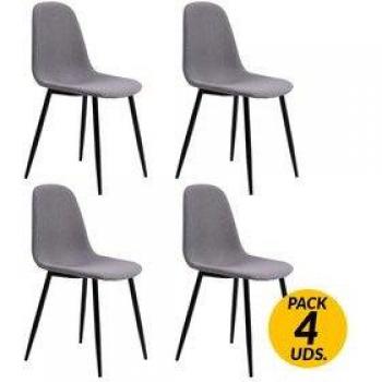 Pack De 4 Sillas De Comedor Hall