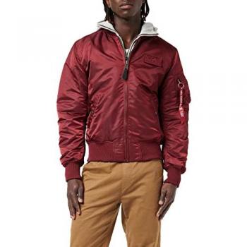 Alpha Industries MA-1 D-Tec Burgundy Men's Bomber Jacket XL
