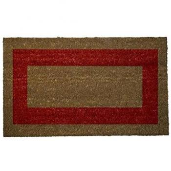 MAURER 5291055 Felpudo Fibra Coco Raya Roja 40x60 cm.
