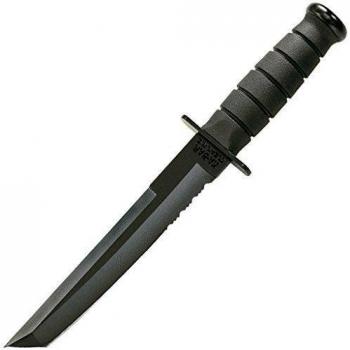 Black Tanto, Kydex Sheath, 8 in., ComboEdge
