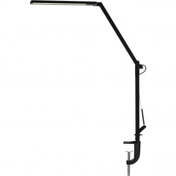Lámpara de mesa LED Sella con pinza, regulable CCT, 9.6 W, color negro