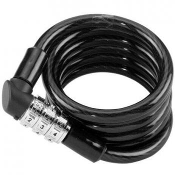Candado de cable espiral ABUS 1150/120 - combinación, 120 cm, diámetro 7 mm, color negro