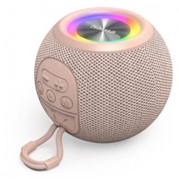 Altavoz Bluetooth Portátil Hama Ball Shape Speaker Rosa con 5 Modos de Luz y 10 Horas de Batería