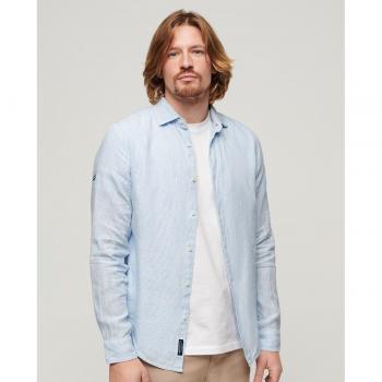 Camisa De Hombre De Manga Larga De Lino Superdry