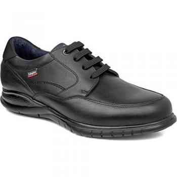 Callaghan Zapato Caballero Piel Natural Extra Ligero Adaptalite, zapatos de cordones de hombre, piel color negro, modelo Freemind 12700, talla 42 EU