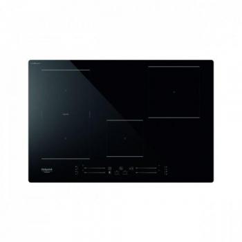 Placa de Inducción Integrada Hotpoint HS 1377C CPNE 77 cm, 4 Zonas, Color Negro