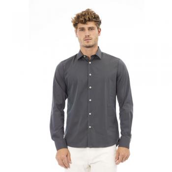 Baldinini Trend Gray Cotton Shirt - L