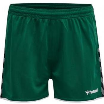 Hummel Pantalones Cortos Authentic para Mujer, Evergreen, Extra-Large, Poliéster