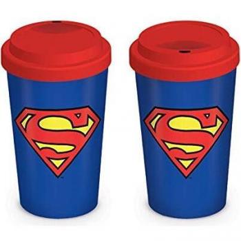 DC Comics Taza de Viaje, Cerámica, Multicolor, 1 Unidad