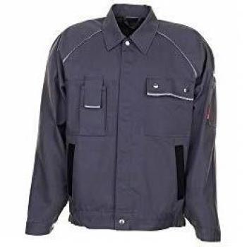 Chaqueta de Trabajo Canvas 320, Talla 58, Gris/Negro, Planam