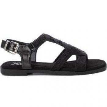 XTI Sandalia Plana 142589 Negra - Elegante y Versátil para Mujer