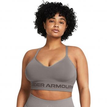 Under Armour - Sujetador deportivo de mujer Seamless Low Long sin costuras y ajuste perfecto