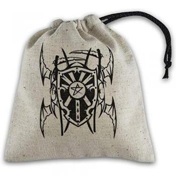Q Workshop Vampire Beige & Black Basic Dice Bag