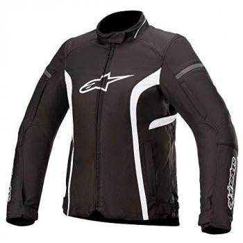 Chaqueta de Moto Alpinestars Stella T-Kira V2 Mujer Impermeable Textil Negro-Blanco XL