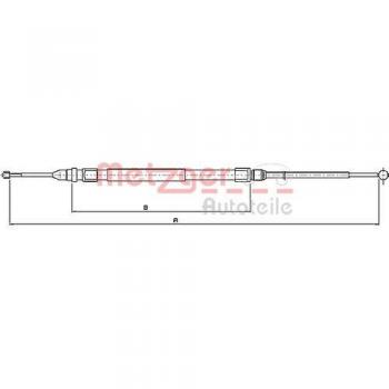 Cable de freno de mano METZGER 10.4235