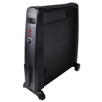 Radiador de Mica Otoño 2000W - 2 Elementos, 2 Potencias, Termostato Regulable, Sistema de Seguridad Antivuelco, Diseño Elegante, Fácil Transporte con Ruedas (64,