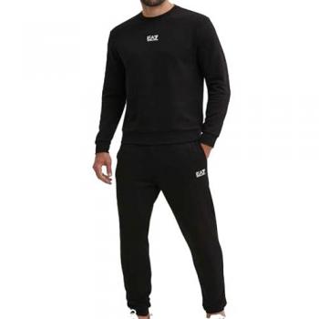 Chándal EA7 Emporio Armani Core Identity 8NPV66_PJVTZ de mezcla de algodón negro, Casual, Deportivo, Multideporte, talla XXL