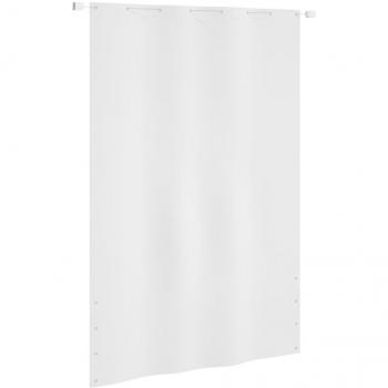 Parabrisas para balcón blanco 160x240 cm en tela Oxford