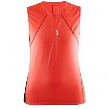 Craft Trail Sleeveless Camiseta, Mujer, Shock-Tempo, L