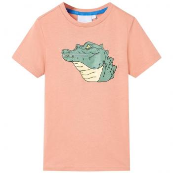Camiseta infantil naranja claro 128