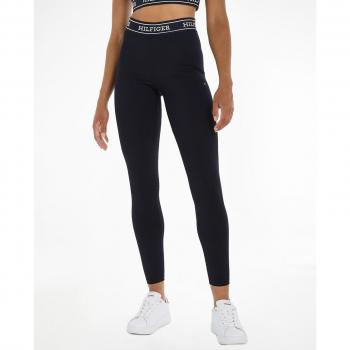 Leggings Sport TH Cool largos con mono tipo Tommy Hilfiger para mujer, color azul marino, talla S