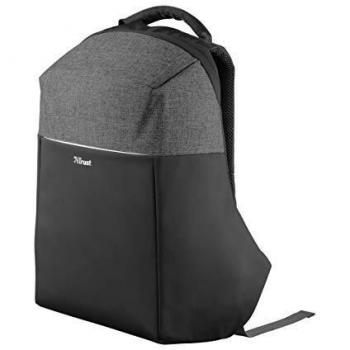 Mochila Antirrobo Trust Nox 23083 Negra para Portátil de hasta 16/40.64cm con Asa de Transporte y Compartimentos Acolchados
