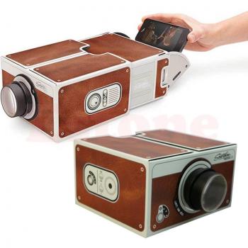 Proyector portátil de cartón para smartphone 2.0 - cine ensamblado