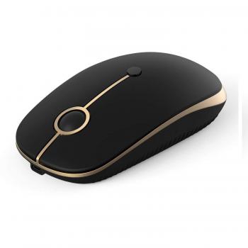 Jelly Comb Ratón inalámbrico, 2.4G Recargable Ratón óptico inalámbrico con batería Recargable incorporada de 1800mAh para PC/Tablet / Laptop y Windows/Mac / Linux