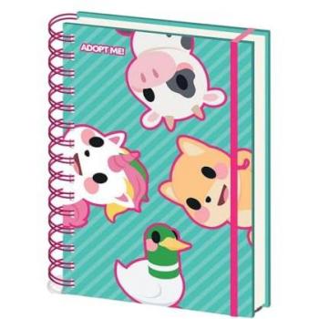 Cuaderno de espiral A5 Adopt Me - Azul