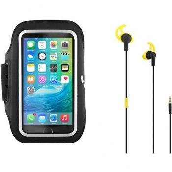 T 'nB sppackrun auriculares ergonómicos con brazalete negro/amarillo