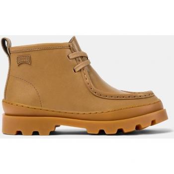 CAMPER Brutus Brown Leather Ankle Boots for Girls, Size 31
