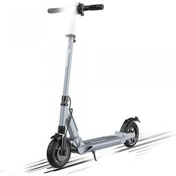 HITWAY Scooter eléctrico para Adultos, Motor eléctrico Plegable de 350 W, batería de 7,5 Ah y neumático Trasero sólido de 8 Pulgadas, 3 Modos de Velocidad, Altura Ajustable