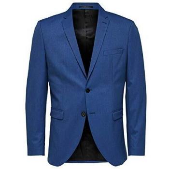 SELECTED HOMME SLHSLIM-MYLOLOGAN INSIG BLZ B Noos Chaqueta de Traje, Azul
