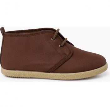 Botas de niños de cuero vegano con cordones