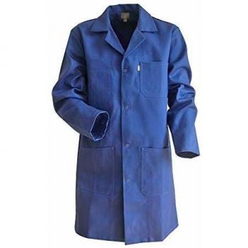 Blusa LMA con cierre a presión azul, talla 6 (XXL)