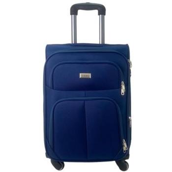Maleta de Tela Trolley Cabina 4 Ruedas Giratorias Aceptada por Aerolíneas (Azul Marino)