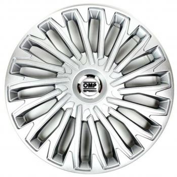 Conjunto 4 Tapacubos OMP Stinger Speed Plateados 14 Pulgadas