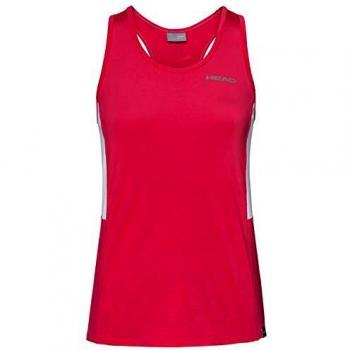 Head Club Tank Top W Camisetas, Mujer, Rojo