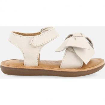 Sandalias Blancas de Piel con Lazo para Bebé Itala - Plantilla Acolchada