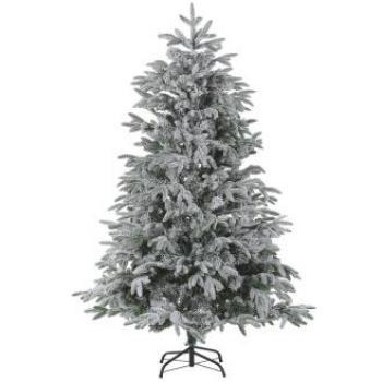 Árbol de Navidad artificial efecto nieve blanco 210 cm con base de metal estilo escandinavo