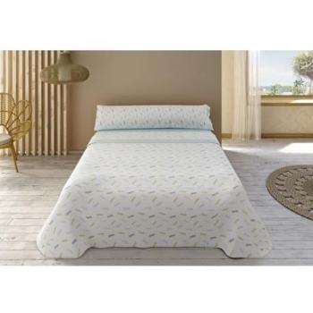 Juego de Sábanas Libela Pedro Azul 3 Piezas Tacto Extrasuave 50% Poliéster - 50% Algodón Cama de 150