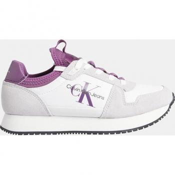 Zapatillas de mujer Calvin Klein Jeans multicolor bajas tipo running con logotipo lateral y detalles en contraste EU 36