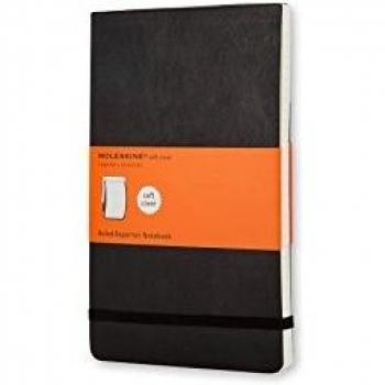 Cuaderno Moleskine Classic Rayado - Tapa Blanda y Cierre Elástico - Grande 13 x 21 cm - 240 Páginas