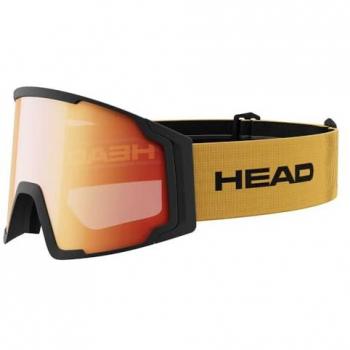 Máscara de Esquí Head Neves Amarilla con Lente Espejada Naranja - Talla L Unisex