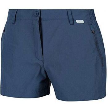 Regatta Highton-Pantalón Corto De Senderismo Elástico Y Repelente Al Agua Shorts, Mujer, Dark Denim, 14