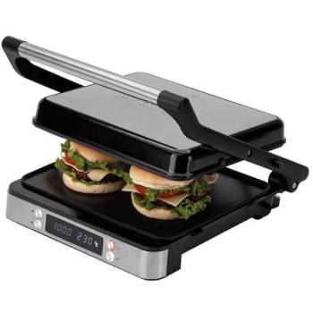 Grill Eléctrico Jata JEGR1529 con Apertura 180° y Placas Mixtas Antiadherentes 2000 W