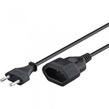 Goobay 51355 Extensión Euro, 2 m, negra