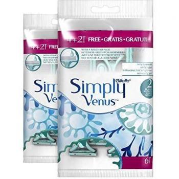 Gillette Simply Venus 2 - Maquinillas de afeitar desechables para mujer